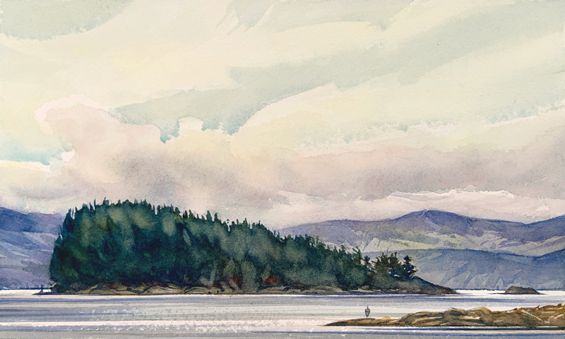 Original Watercolour Painting by Ken Faulks Visual Artist & Canadian Plein Air Painter