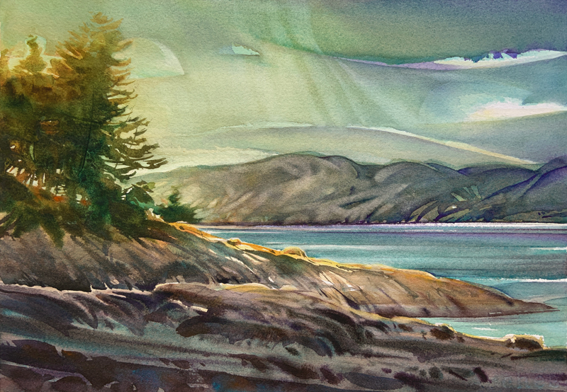 Original Watercolour Painting by Ken Faulks Visual Artist & Canadian Plein Air Painter